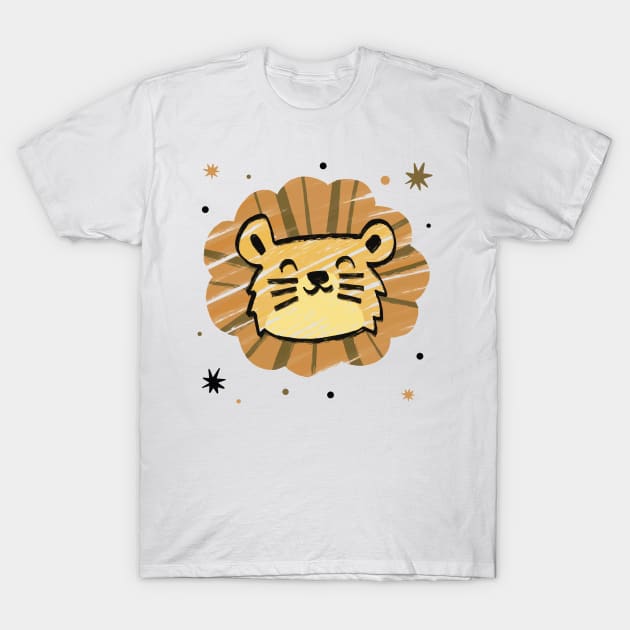 Cute drawing lion T-Shirt by bayucesh